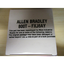 Allen Bradley 800T-FXJ6AY Push Pull Switch