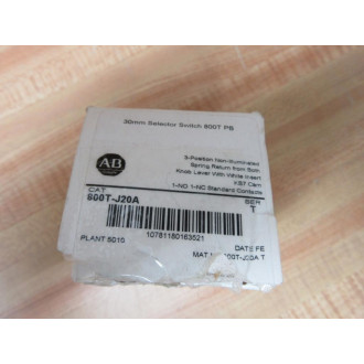Allen Bradley 800T-J20A Selector Switch 800TJ20A W800T-XA