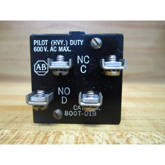 Allen Bradley 800T-D1B Contact Block 800TD1B - New No Box