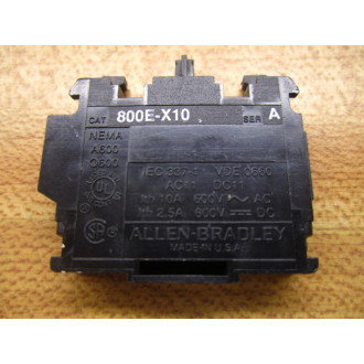 Allen Bradley 800E-XL10 Contact Cartridge wLatch 800EXL10