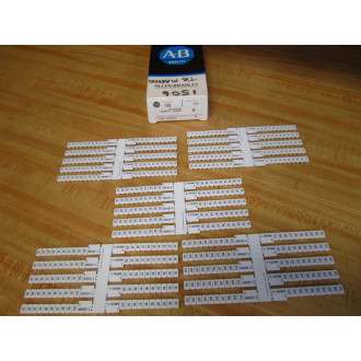 Allen Bradley 1492-SM6X9C Printed Marker Card 1492SM6X9C (Pack of 5)