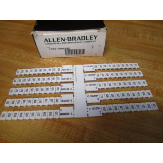 Allen Bradley 1492-SM6X9C Printed Marker Card 1492SM6X9C (Pack of 5)