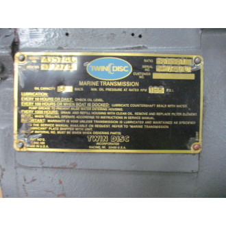 Twin Disc MG514C Marine Transmission Ratio: 5.16:1 - Refurbished