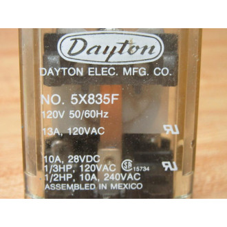 Dayton 5X835F Relay - New No Box