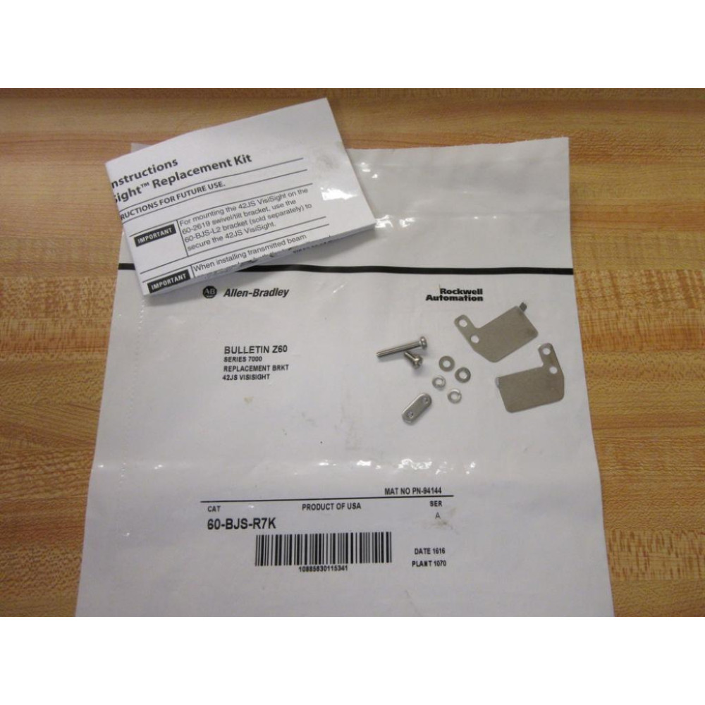 Allen Bradley 60-BJS-R7K Replacement Brackets 60BJSR7K