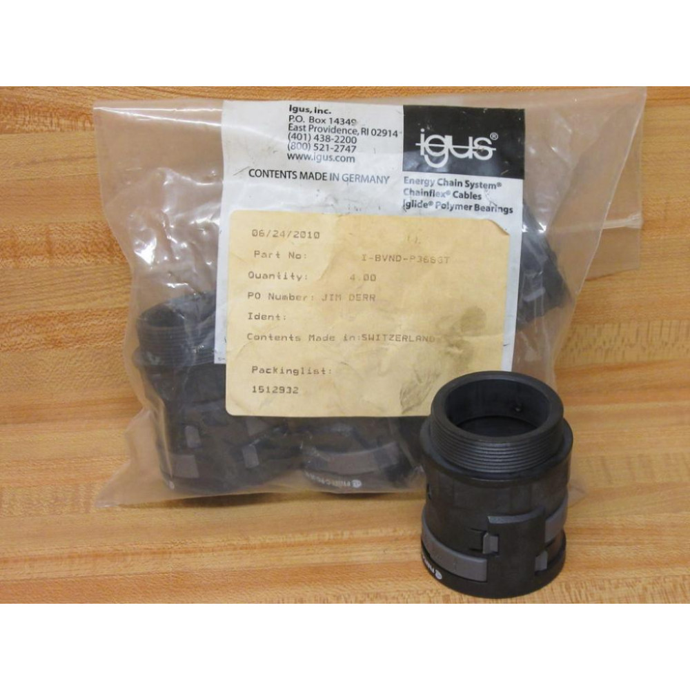 Igus I-BVND-P366GT Connector IBVNDP366GT (Pack of 4)