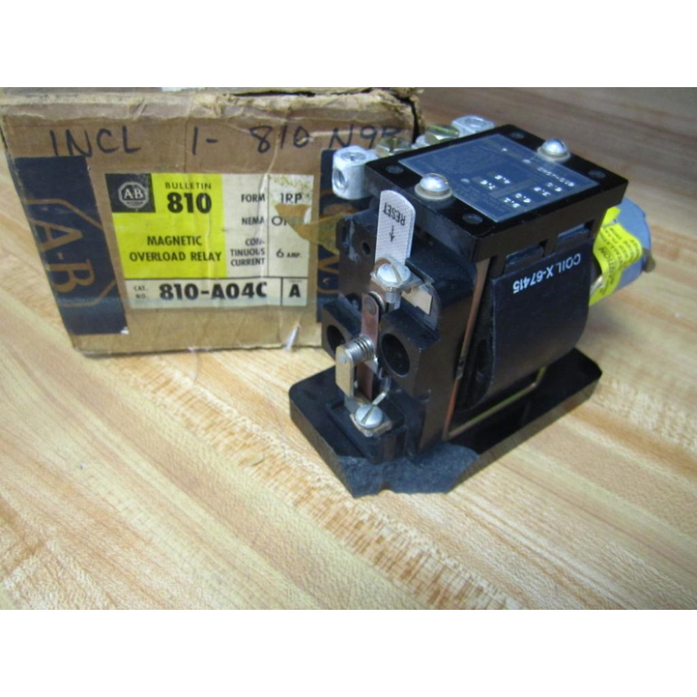 Allen Bradley 810-A04C Relay 810A04C Cracked Mounting Corner