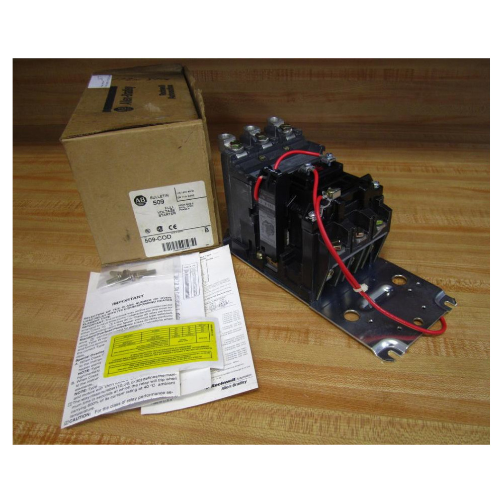 Allen Bradley 509-COD Starter 509-C0D WO Relay