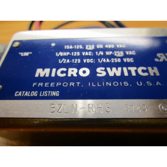 Micro Switch BZLN-RH3 Limit Switch  BZLNRH3 - New No Box