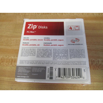 Iomega 32624 Zip Disk (Pack of 4)