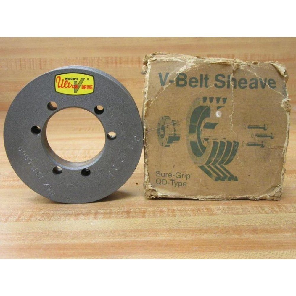 Woods Ultra V Drive 3V4-12-3-SH V Belt Sheave 3V4123SH