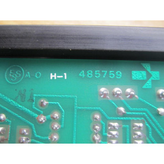 Gould 485759 PC Board 292273 c ESS A-0 H-1 - Used