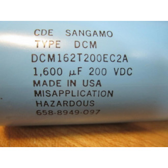 CDE DCM162T200EC2A Round Capacitor - Used