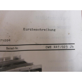 Siemens GWE 447023 Manual - New No Box