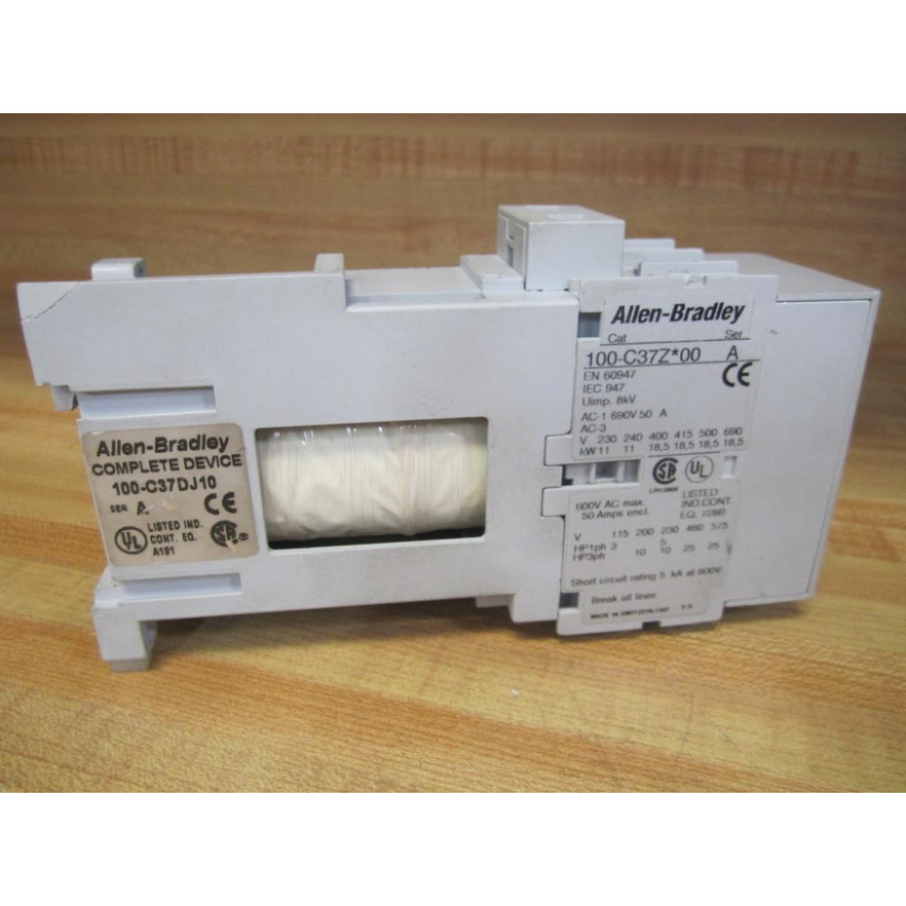 Allen Bradley 100-C37DJ10 3P Contactor 100C37DJ10 - Used