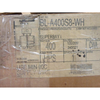 Hubbell BLA-400S8-WH Ballast Housing BLA400S8WH