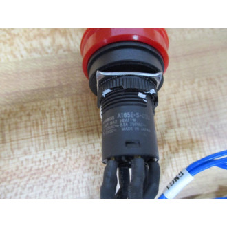 Omron A165E-S-03U E-Stop Switch A05B-2301-D002 2 Connectors 6 Pin - Used