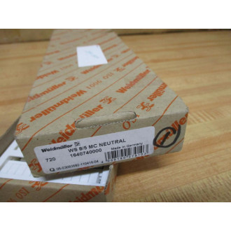 Weidmuller 1640740000 Terminal Strip MC Neutral WS 85 (Pack of 1320)