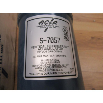 AC & R Components S-7057 Vertical Refrigerant Accumulator S7057