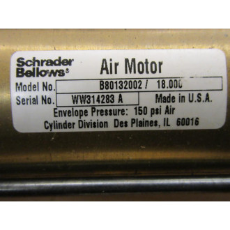Schrader Bellows B80132002 Air Motor B80132002 - New No Box