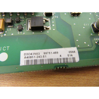 40851-242-03*1 Circuit Board A40841-243-51 - Used