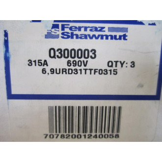 Gould Shawmut Ferraz Trionic Q300003 Fuse (Pack of 3)
