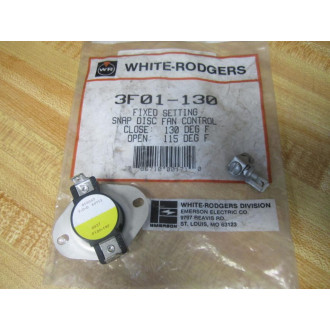 White Rodgers 3F01-130 Snap Disk Fan Control 3F01130