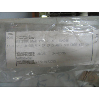 Metal Deploye 90-13875 Resistor Bank 3582AB - New No Box