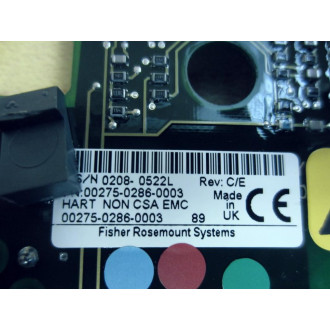 Fisher Rosemount 00275-0286-0003 Hart Communicator Board Rev. CE - Used