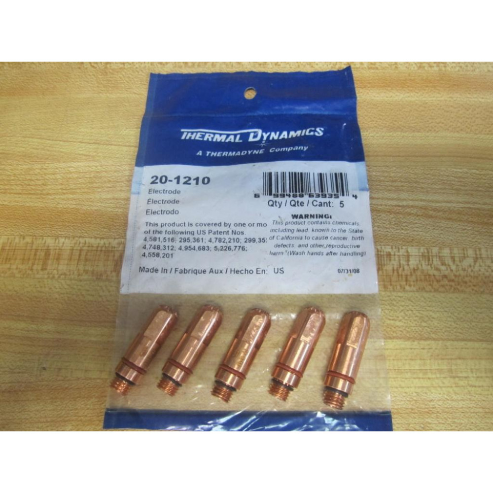 Thermal Dynamics 20-1210 Electrode 201210 (Pack of 5)