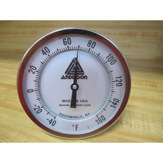 Anderson Instruments GT500R Tel-Tru Bi-Metal Thermometer Model 38100953AKKDAAA