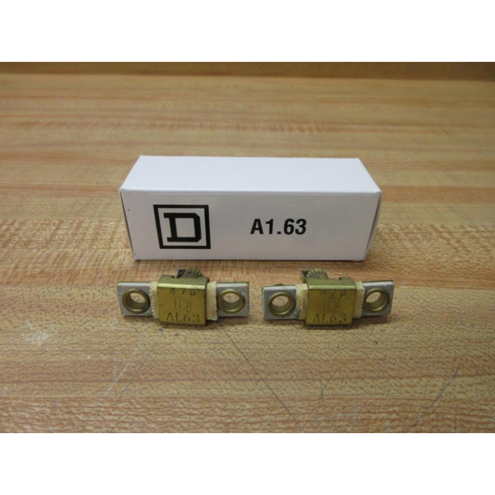 Square D A1.63 Overload Relay Heater Element A163 WOut Screws (Pack of 2)