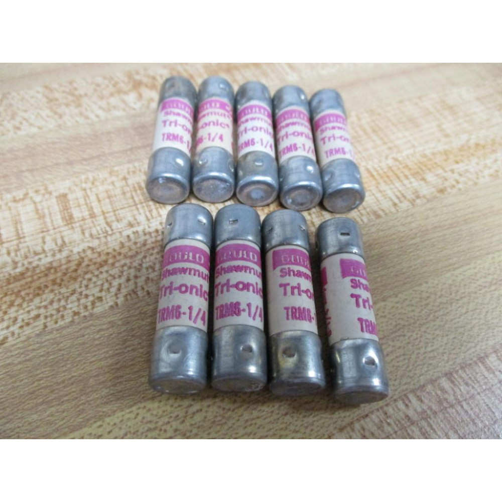 Gould Shawmut Ferraz Trionic TRM 6-14 Fuse TRM 614 (Pack of 9) - New No Box