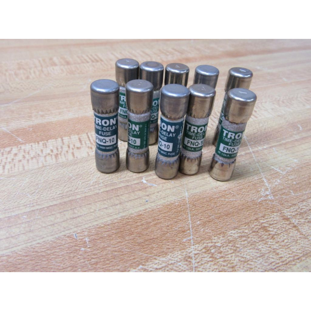 Bussmann FNQ-10 Tron Fuse FNQ10 (Pack of 10) - New No Box