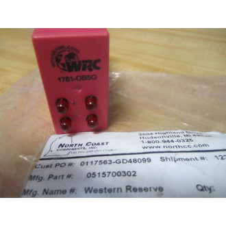 Western Reserve Controls 1781-0B5Q 17810B5Q Relay 1781OB5Q