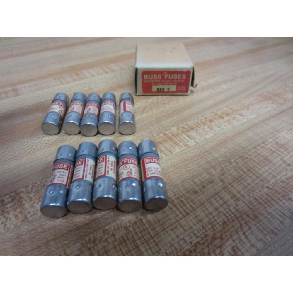 Buss BBS-5 Bussmann Fuse Cross Ref 1CT13 (Pack of 10)