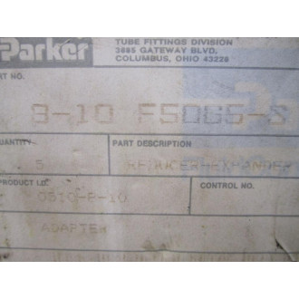 Parker 8-10 F50G5-S Adapter Female Thread Coupling 810F50G5S (Pack of 9)