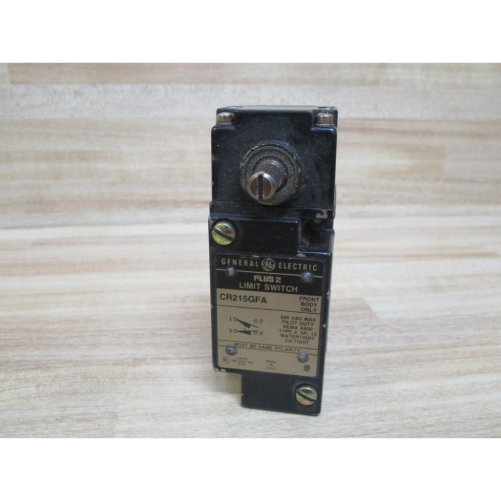 General Electric CR215GFA Limit Switch W CR215GH12 - Used