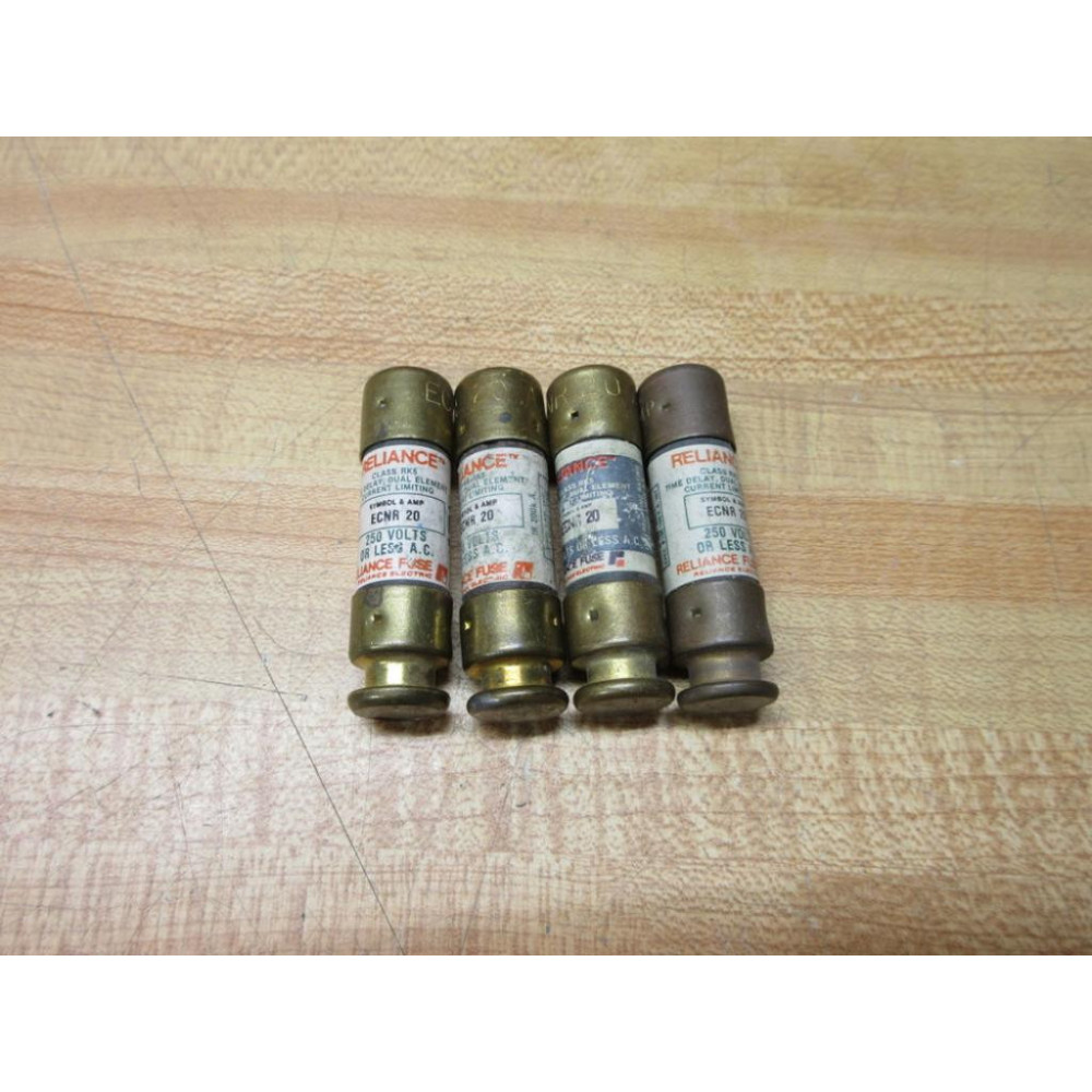 Reliance ECNR 20 Fuse Cross Ref 13M230 (Pack of 4) - New No Box