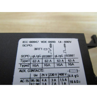 Siemens 3RU1-126-1EB0 Overload Relay 3RU11261EB0