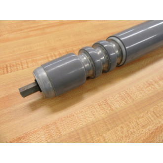 Ermanco E0009796 Conveyor Roller 15" Plastic Coating - New No Box