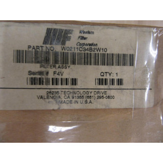 Western Filter W0211C34B2W10 Filter Assembly