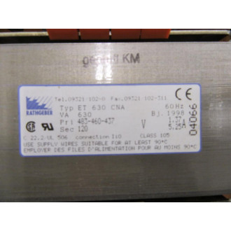 Rathgeber ET-630-CNA Transformer ET630CNA