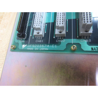 Yaskawa Electric JZNC-MRK09-2 Back Panel JZNCMEK092 - Used