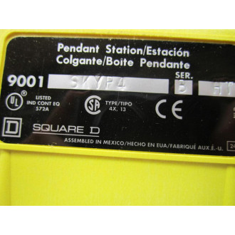 Square D 9001-SKYP4 Pendant Enclosure 9001SKYP4