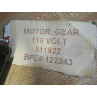 511922 Gear Motor 689187A-NEW2 BPE 122343 - Used