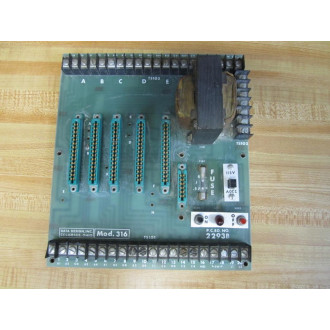 Data Design 2293B Power Supply Board Mod.316 - Used
