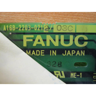 Fanuc A16B-2203-0212 Board A16B-2203-021203C  Bad Resistors - Parts Only