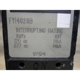 Square D FY-14020-B Circuit Breaker 20A FY14020B - Used