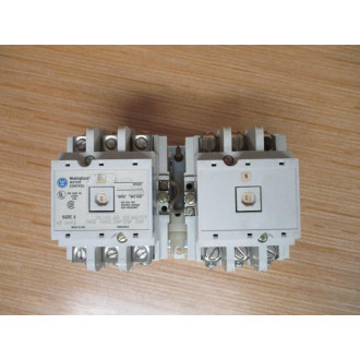 Westinghouse A211K2CA Reversing Contactor WO Connecting Wires - Used